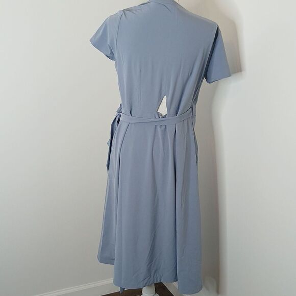 Kosan Go Travel Wrap Dress Size XL Blue NWT - Picture 9 of 12